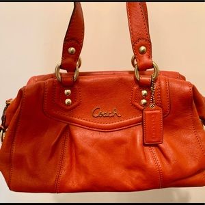 Beautiful Orange COACH handbag